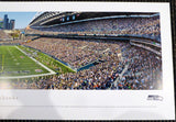 Russell Wilson Autographed 13x40 Century Link Field Panoramic Photo Seattle Seahawks RW Holo Stock #131231