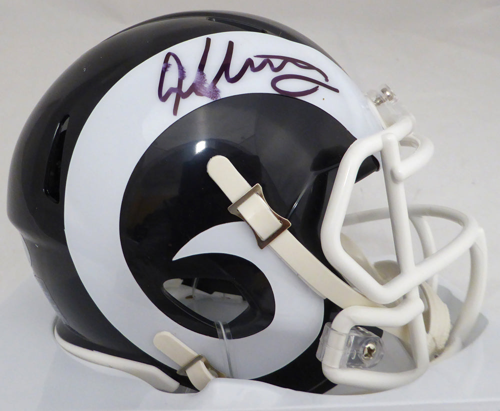 Todd Gurley Autographed Los Angeles Rams Mini Helmet Beckett BAS #J87563