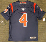 Deshaun Watson Unsigned Blue/Red Nike Twill Houston Texans Jersey Size L SKU #159869