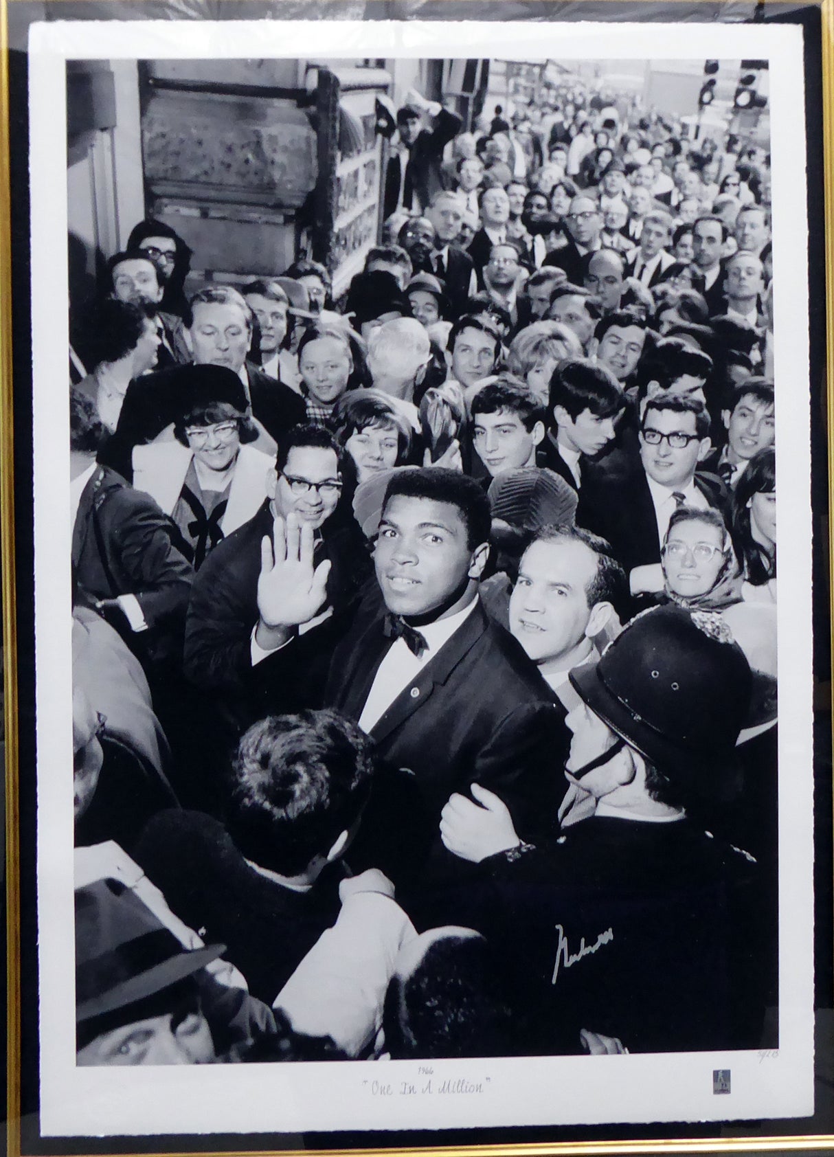 Muhammad Ali Autographed Framed 35x45 Photo 1966 One In A Million #/275 Beckett BAS #A53348