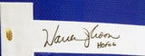 Seattle Seahawks Warren Moon Autographed Framed Blue Jersey "HOF 06" MCS Holo Stock #131916