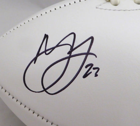 Marshon Lattimore Autographed New Orleans Saints White Logo Football Beckett BAS Stock #131954
