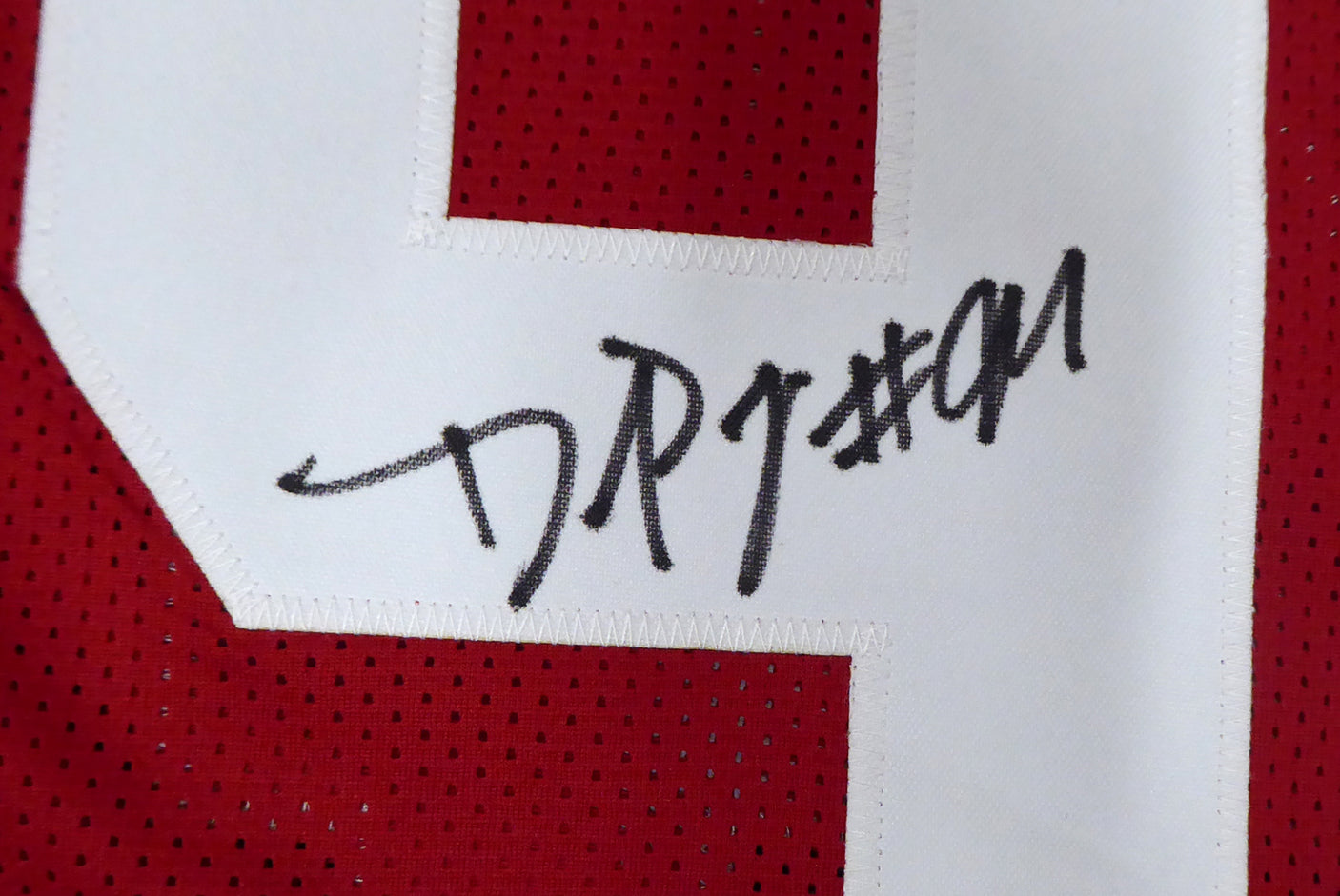 Alabama Crimson Tide Daron Payne Autographed Red Jersey Beckett BAS Stock #160987