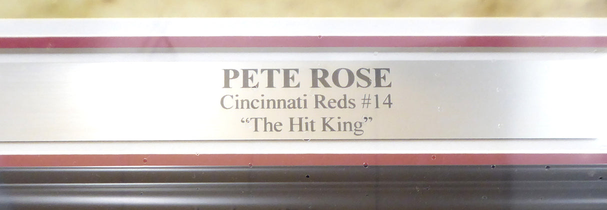 Pete Rose Autographed Framed 8x10 Photo Cincinnati Reds PR Holo Stock #162383