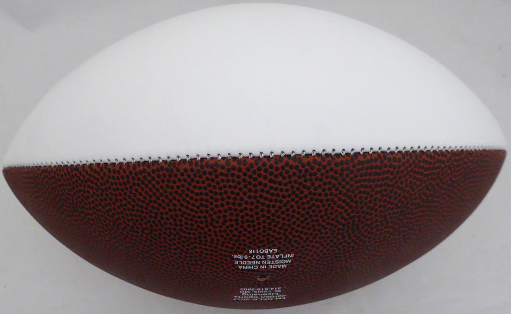 Shaquem Griffin Autographed Seattle Seahawks White Logo Football (Smudged) MCS Holo #79406