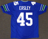 Seattle Seahawks Kenny Easley Autographed Blue Jersey MCS Holo Stock #165117