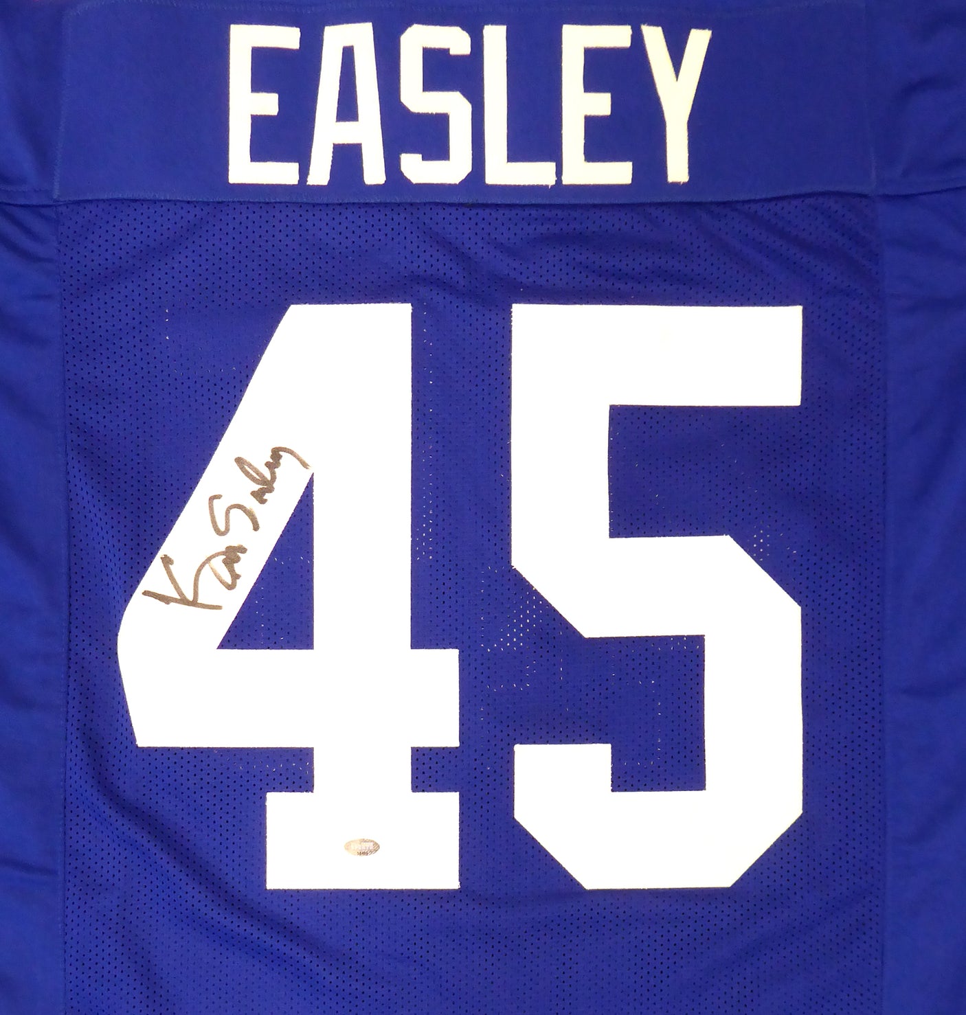 Seattle Seahawks Kenny Easley Autographed Framed Blue Jersey MCS Holo Stock #177855