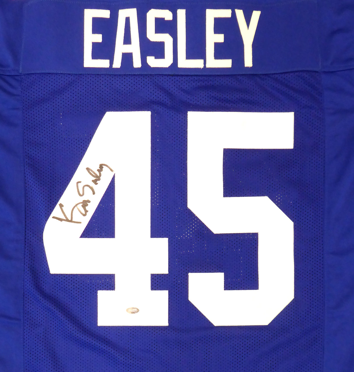 Seattle Seahawks Kenny Easley Autographed Framed Blue Jersey MCS Holo Stock #177855