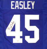 Seattle Seahawks Kenny Easley Autographed Framed Blue Jersey MCS Holo Stock #177855