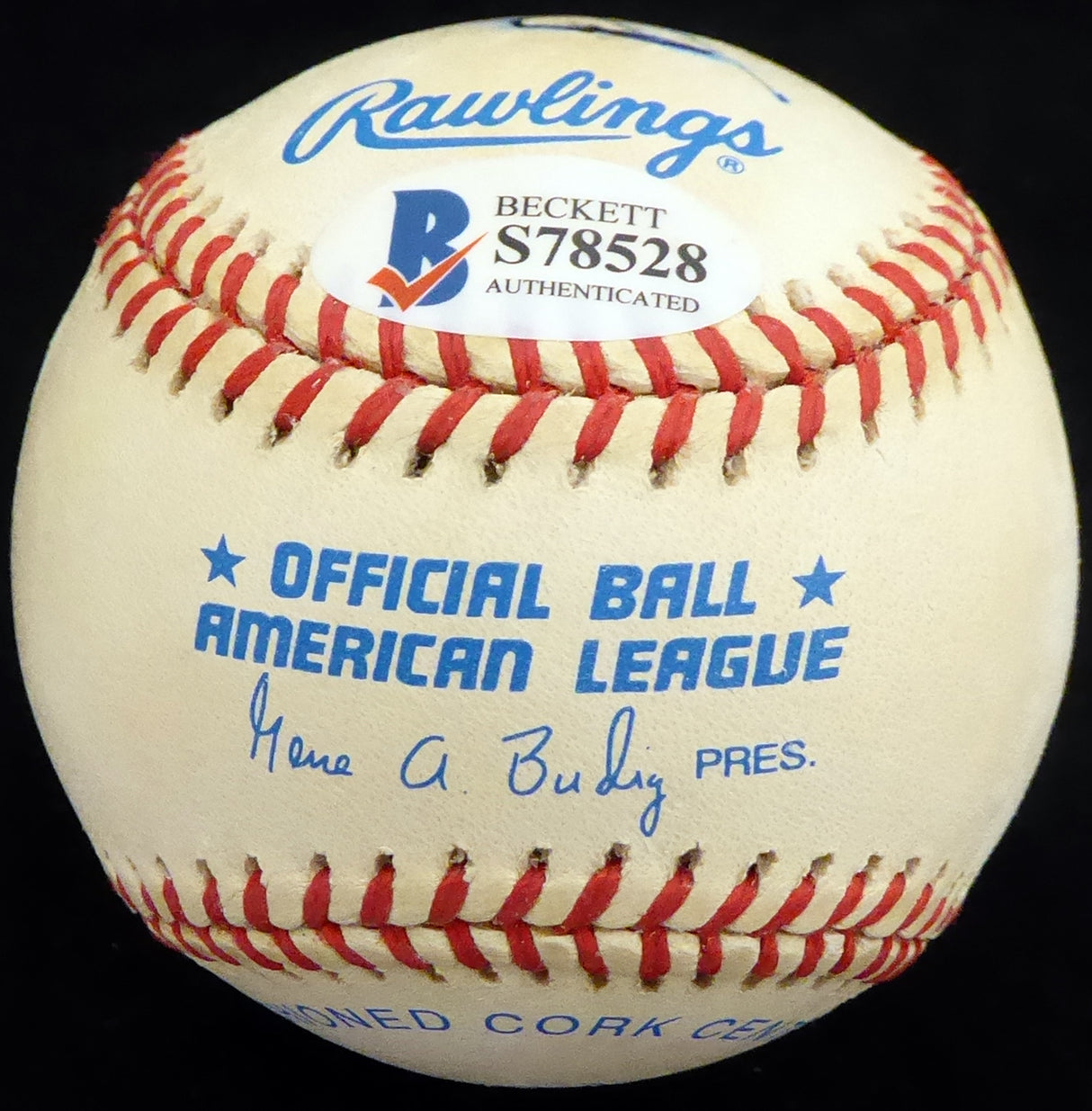Bill Voiselle Autographed Official AL Baseball New York Giants Beckett BAS #S78528