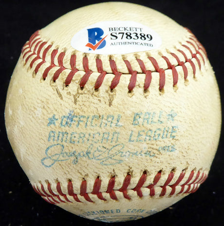 Bill Melton Autographed Official Cronin AL Baseball Chicago White Sox Beckett BAS #S78389