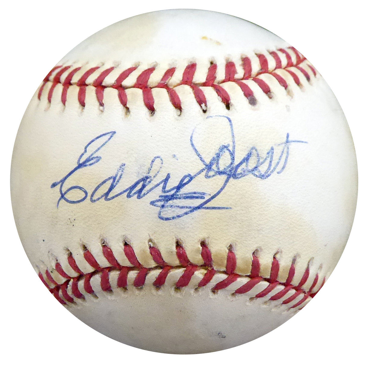 Eddie Joost Autographed Official AL Baseball Cincinnati Reds, Boston Braves Beckett BAS #S78425