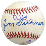 Jim Turner Autographed Official AL Baseball Brooklyn Dodgers, New York Yankees "1923-51 Yrs NY 1942-45 NY 1949-59-1973 Retired" Beckett BAS #S78465