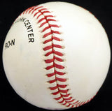 Bob Rush Autographed Official NL Baseball Chicago Cubs, Milwaukee Braves Beckett BAS #S78724