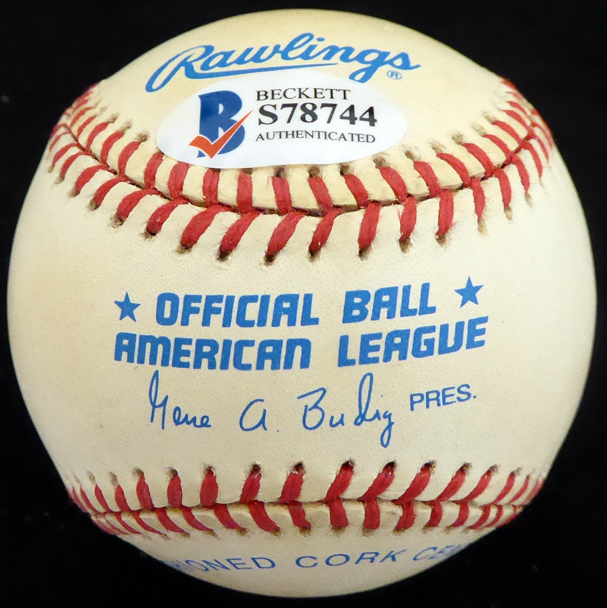 Al Milnar Autographed Official AL Baseball Cleveland Indians "Cleveland Indians 1936-38-46" Beckett BAS #S78744