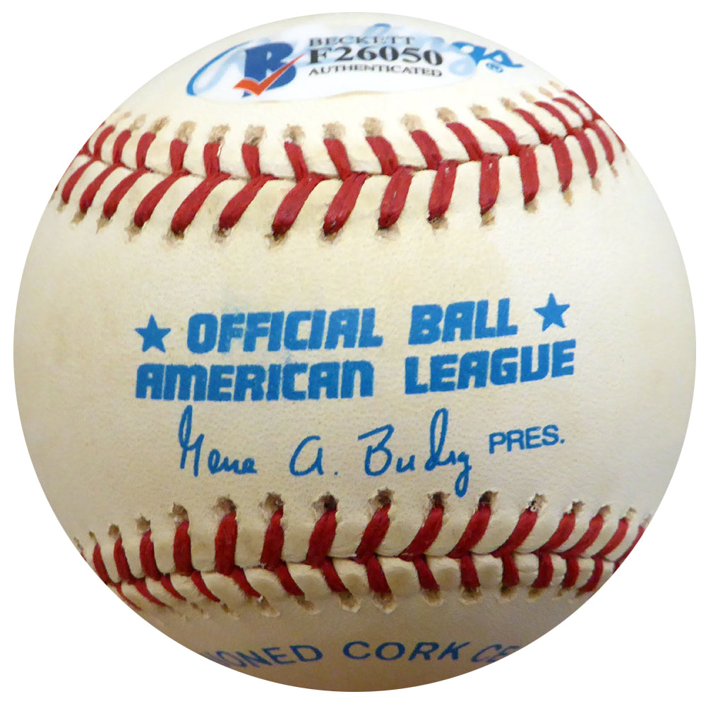 Don Bollweg Autographed Official AL Baseball New York Yankees, St. Louis Cardinals Beckett BAS #F26050