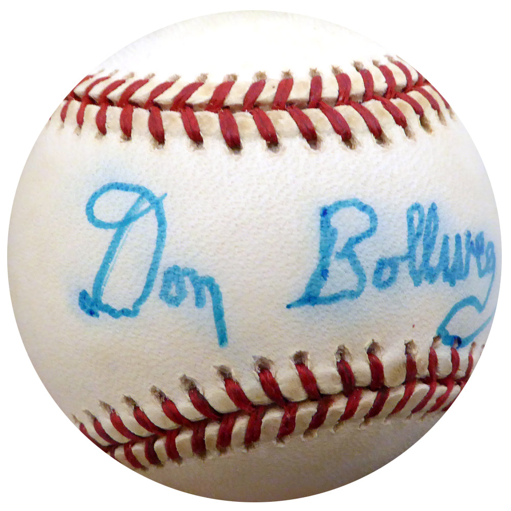 Don Bollweg Autographed Official AL Baseball New York Yankees, St. Louis Cardinals Beckett BAS #F26147