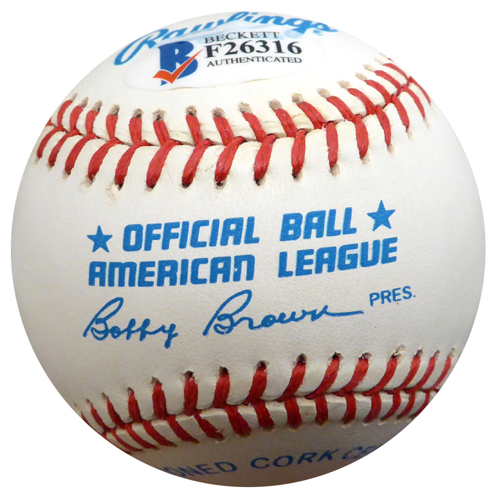 Jack Cullen Autographed Official AL Baseball New York Yankees Beckett BAS #F26316