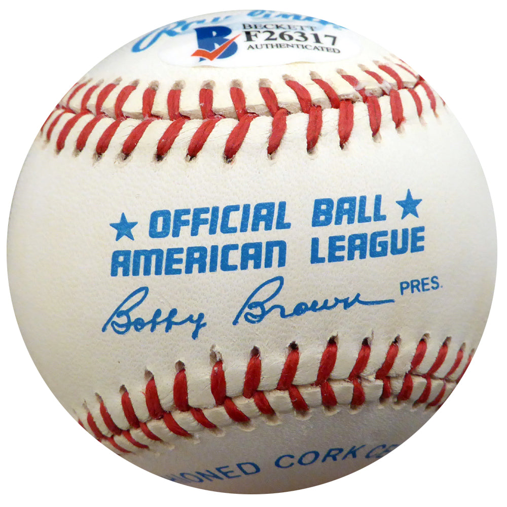 Jack Cullen Autographed Official AL Baseball New York Yankees Beckett BAS #F26317