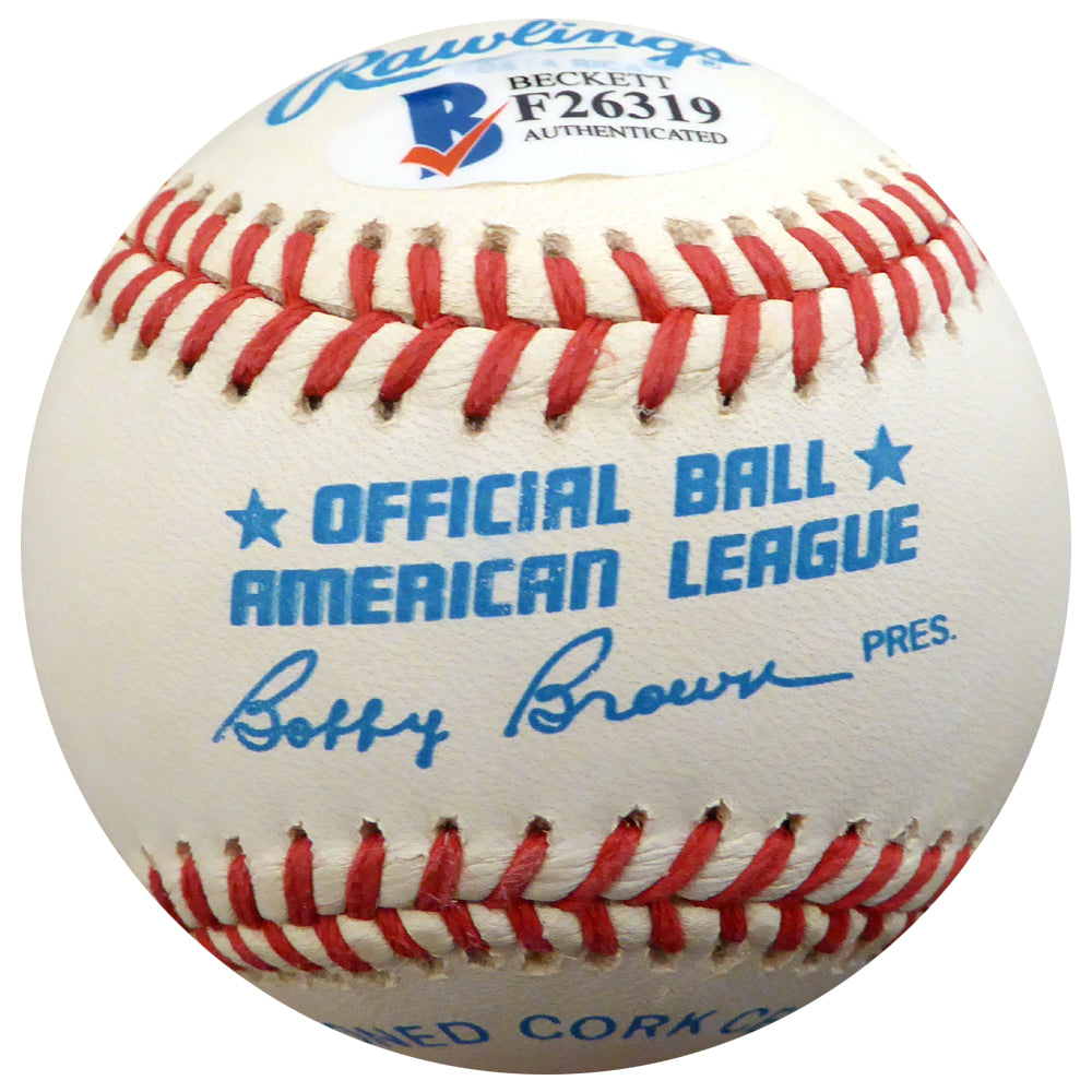 Jack Cullen Autographed Official AL Baseball New York Yankees Beckett BAS #F26319