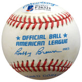 Jack Cullen Autographed Official AL Baseball New York Yankees Beckett BAS #F26321