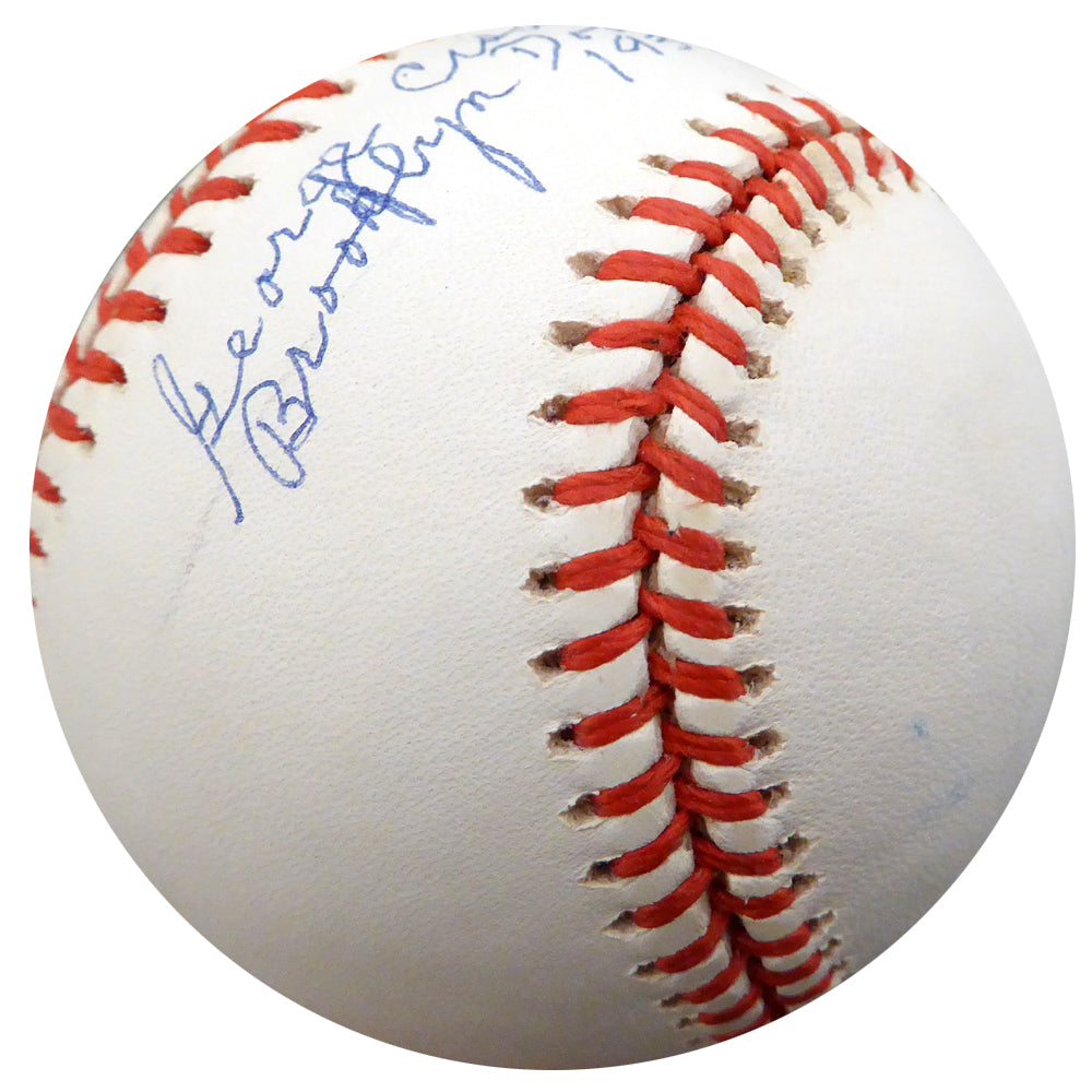 George Cisar Autographed Official NL Baseball Brooklyn Dodgers "Brooklyn Dodgers 1937" Beckett BAS #F26407