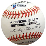 George Cisar Autographed Official NL Baseball Brooklyn Dodgers "Brooklyn Dodgers 1937" Beckett BAS #F26414