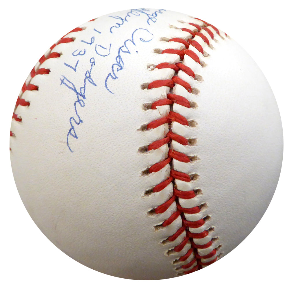 George Cisar Autographed Official NL Baseball Brooklyn Dodgers "Brooklyn Dodgers 1937" Beckett BAS #F26414
