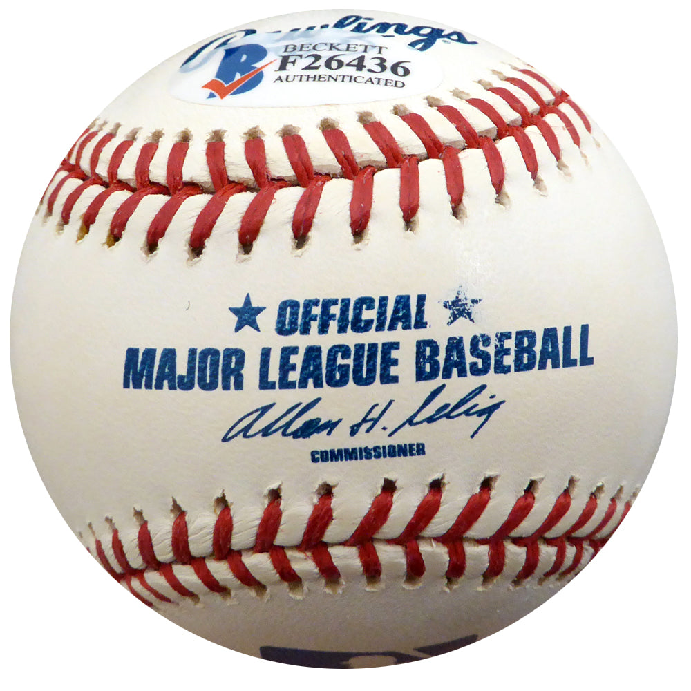 Allie Clark Autographed Official MLB Baseball New York Yankees "1947 W.S. Champs" Beckett BAS #F26436