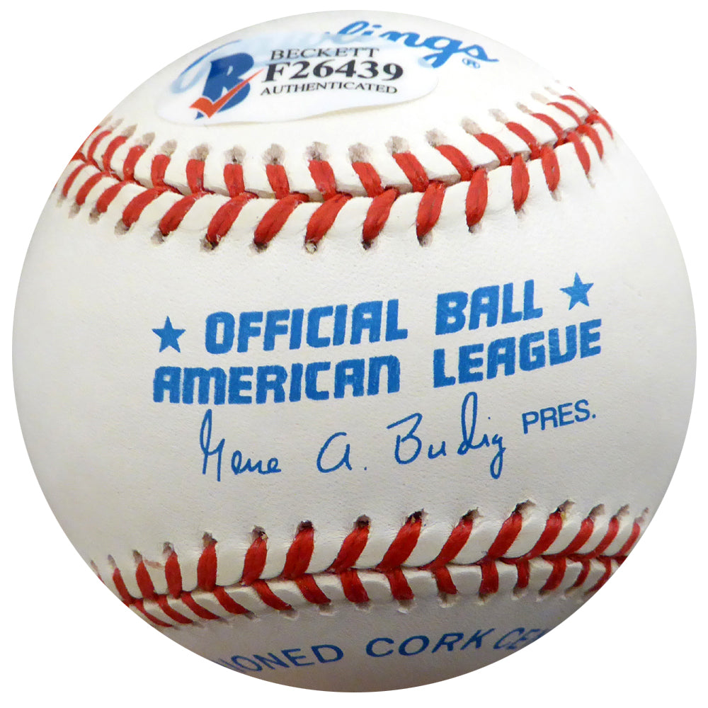 Ray Coleman Autographed Official AL Baseball St. Louis Browns, Chicago White Sox Beckett BAS #F26439