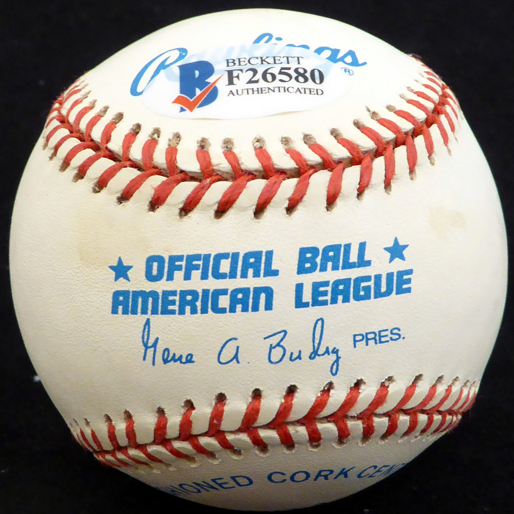 Harry Dorish Autographed Official AL Baseball Chicago White Sox Beckett BAS #F26580