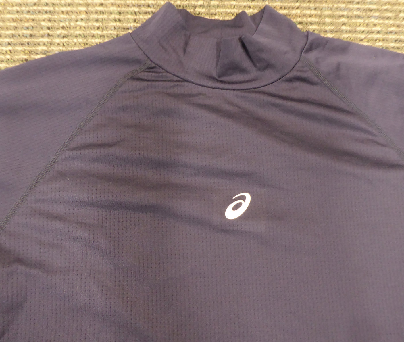 Unsigned Ichiro Suzuki Seattle Mariners Navy Short Sleeve Game Used Asics Under Shirt IS Holo Stock #175770