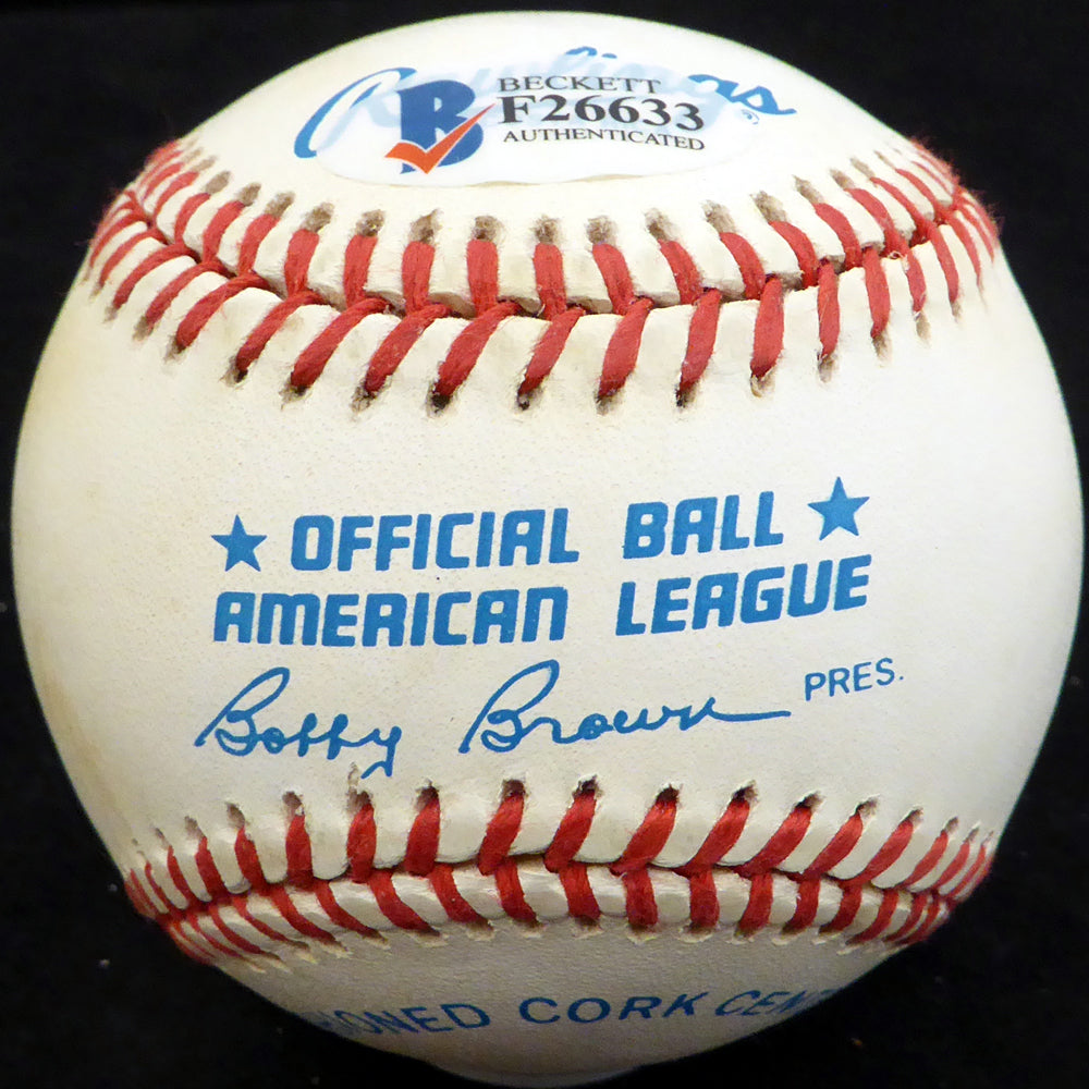 Bob "Bobby" Del Greco Autographed Official AL Baseball New York Yankees, Philadelphia Phillies Beckett BAS #F26633