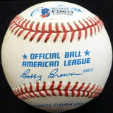 Bob "Bobby" Del Greco Autographed Official AL Baseball New York Yankees, Philadelphia Phillies Beckett BAS #F26633