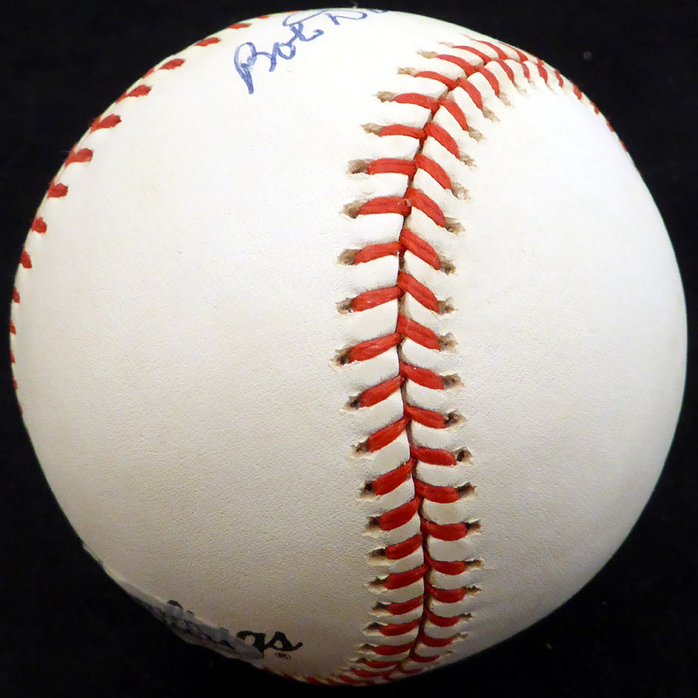Bob Dillinger Autographed Official NL Baseball St. Louis Browns Beckett BAS #F26634