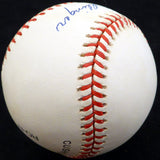 Bob Dillinger Autographed Official NL Baseball St. Louis Browns Beckett BAS #F26634