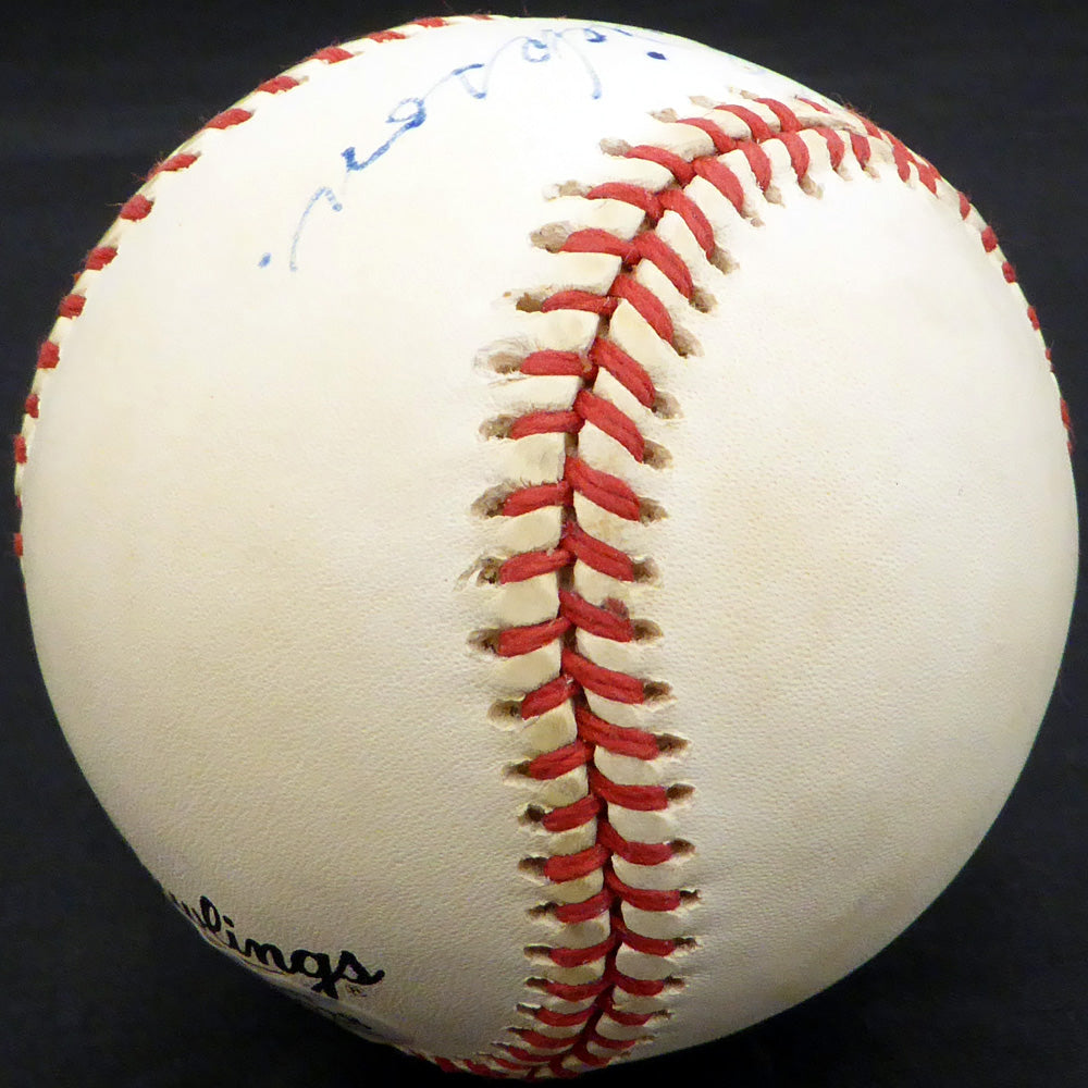 Dick "Leif" Errickson Autographed Official NL Baseball Chicago Cubs, Boston Braves Beckett BAS #F26728