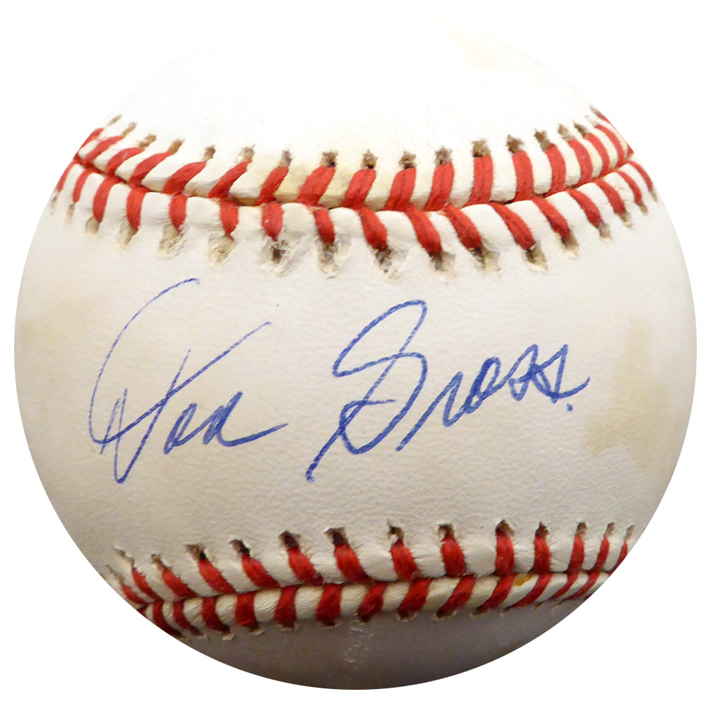 Don Gross Autographed Official NL Baseball Cincinnati Reds, Pittsburgh Pirates Beckett BAS #F26817