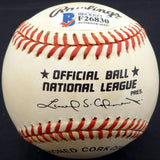 Don Gross Autographed Official NL Baseball Cincinnati Reds, Pittsburgh Pirates Beckett BAS #F26830