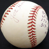 Joe Hauser Autographed Official AL Baseball Baltimore Orioles, Oakland A's "HR, RBI & Batting AVG" Beckett BAS #F29093