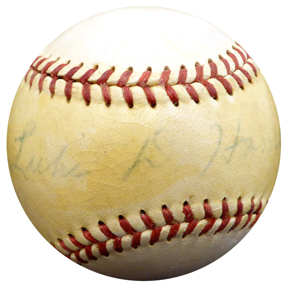 Luke Hamlin Autographed Official Warren Giles NL Baseball Brooklyn Dodgers, Detroit Tigers Beckett BAS #F29103