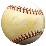 Luke Hamlin Autographed Official Warren Giles NL Baseball Brooklyn Dodgers, Detroit Tigers Beckett BAS #F29103