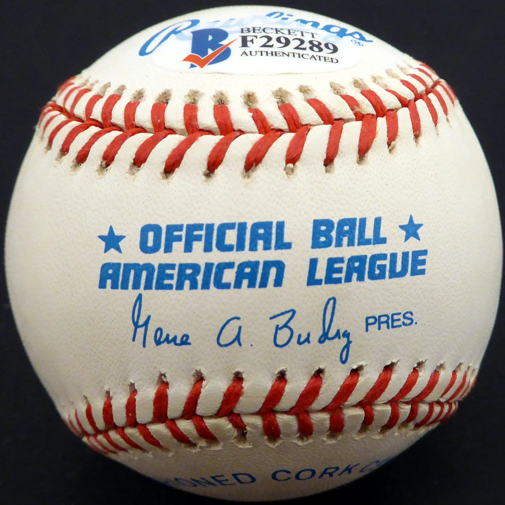 Johnny Klippstein Autographed Official AL Baseball Chicago Cubs, Los Angeles Dodgers Beckett BAS #F29289