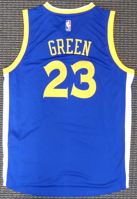 Draymond Green Unsigned Golden State Warriors Blue Adidas Swingman Jersey Size L Stock #177423