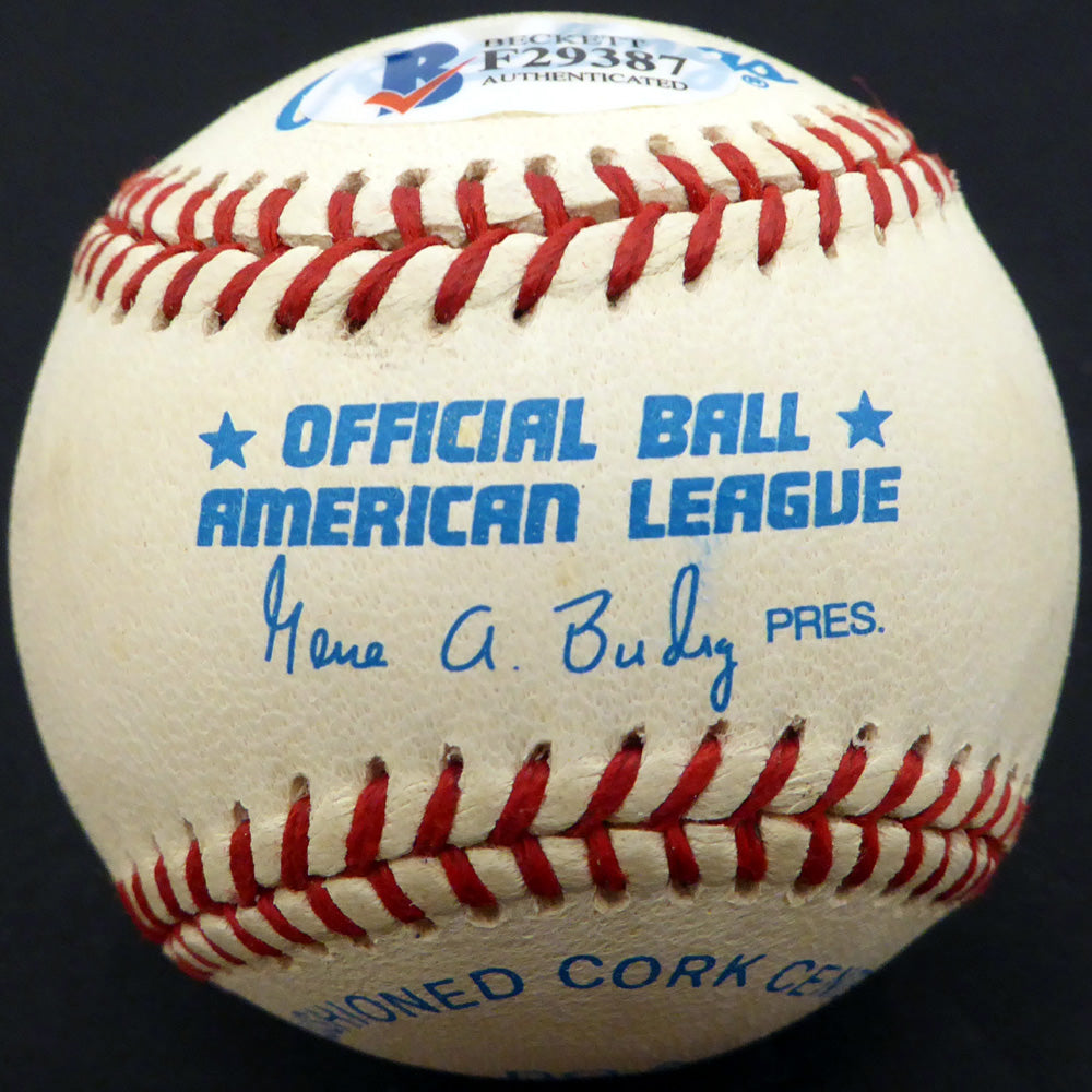 Russ Kemmerer Autographed Official AL Baseball Boston Red Sox, Washington Senators Beckett BAS #F29387