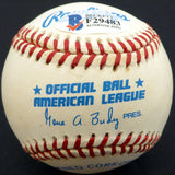 Jim Lemon Autographed Official AL Baseball Cleveland Indians, Washington Senators Beckett BAS #F29483