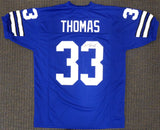 Dallas Cowboys Duane Thomas Autographed Blue Jersey Beckett BAS Stock #177505