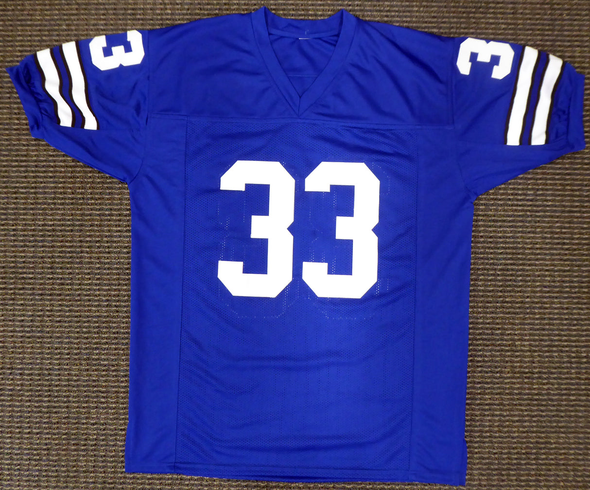 Dallas Cowboys Duane Thomas Autographed Blue Jersey Beckett BAS Stock #177505
