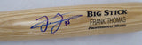 Frank Thomas Autographed Blonde Rawlings Big Stick Bat Chicago White Sox Signed In Blue Beckett BAS Stock #177488