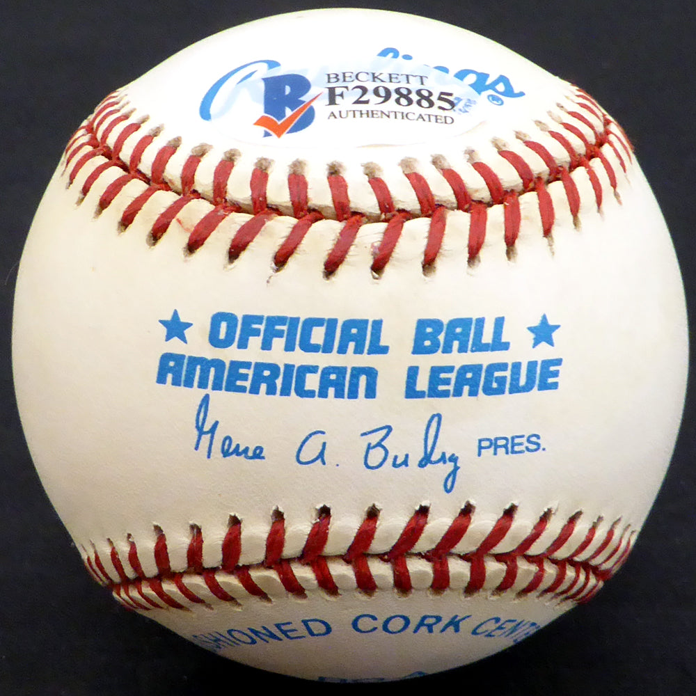 Billy Rogell Autographed Official AL Baseball Detroit Tigers Beckett BAS #F29885